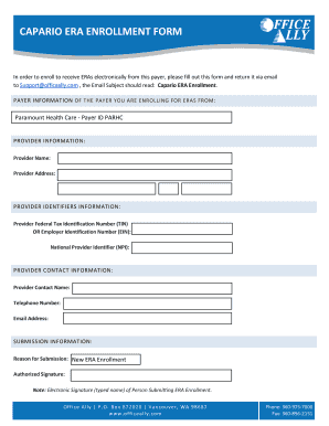 Capario ERA Enrollment Form