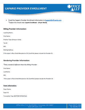 Virginia Premier Health Plan EDI Enrollment Form