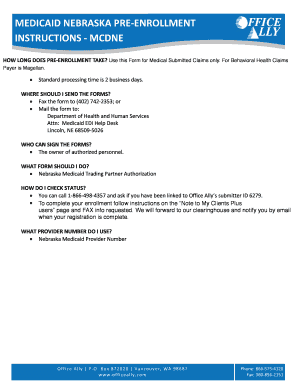 Nebraska Medicaid Trading Partner Authorization