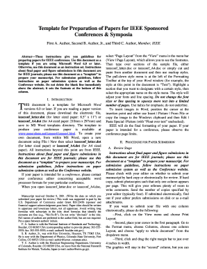 IEEE Conference Paper Template