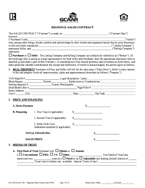 Regional Sales Contract