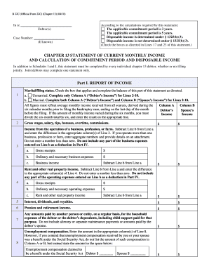 Chapter 13 Statement of Current Monthly Income