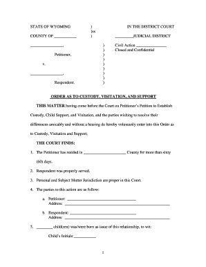 Order to Establish Custody, Visitation and Support.doc - lawyoming