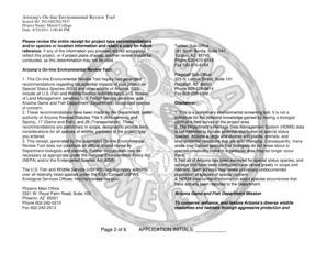 Arizona Environmental Review Tool Receipt