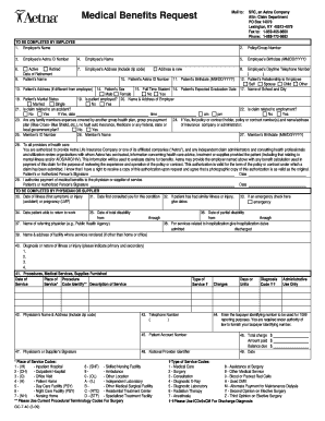 Medical Benefits Claim Form