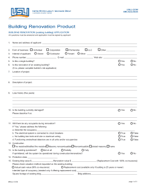 Building Renovation Application