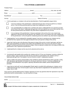 Volunteer Agreement