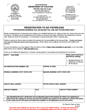 Nevada Go Paperless Registration Form