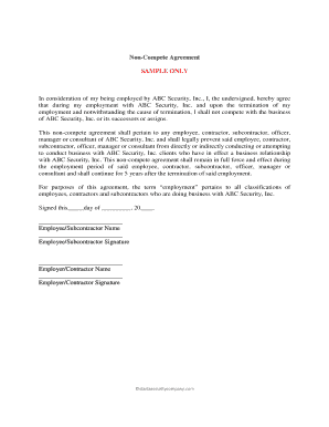 Non-Compete Agreement