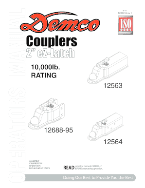 Demco 2 eZ-Latch Coupler Warranty Registration