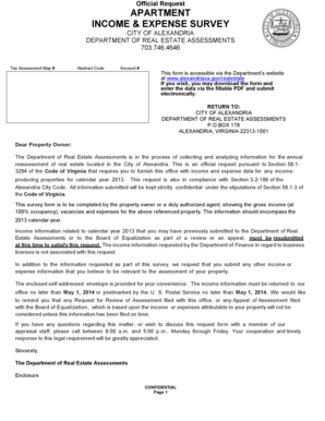 Apartment Income and Expense Survey