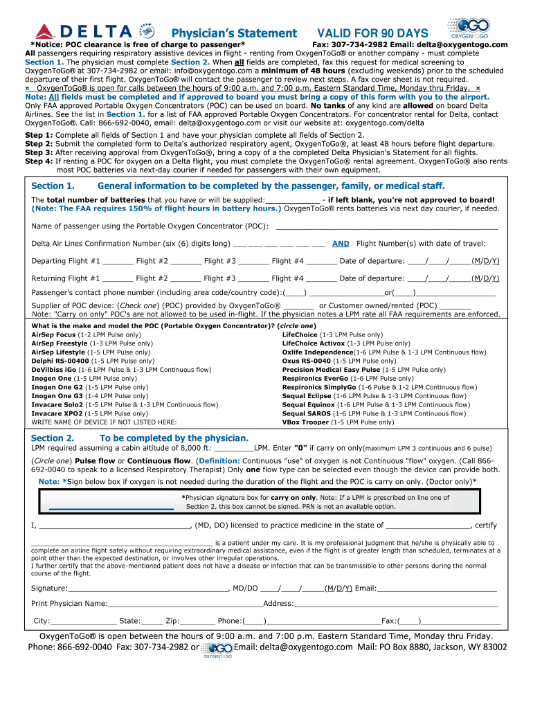 Delta Attestation Form Printable Printable Forms Free Online
