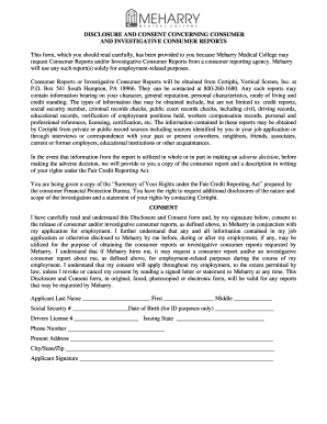Employment Background Check Consent Form