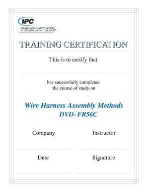 Wire Harness Assembly Training Certification