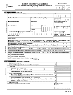 Indian Income Tax Return ITR-2