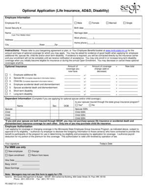 Optional Insurance Application