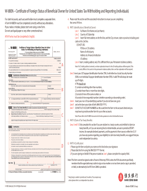 W-8BEN Form - Certificate of Foreign Status