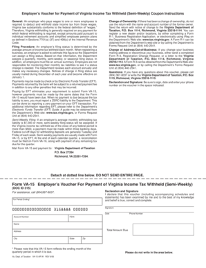 Virginia Income Tax Withholding Voucher