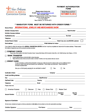 Payment Authorization Form