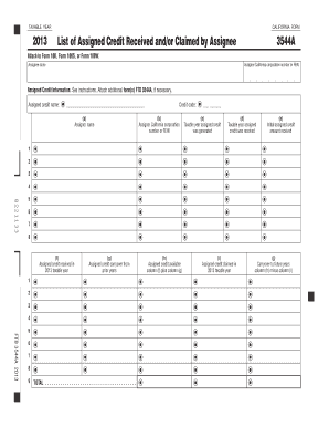 California Form 3544A