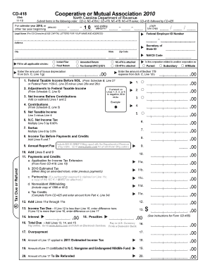 North Carolina CD-418 Cooperative Tax Form