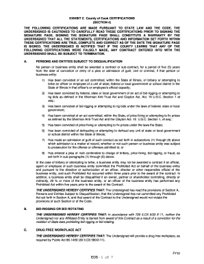 Cook County Contractor Certifications