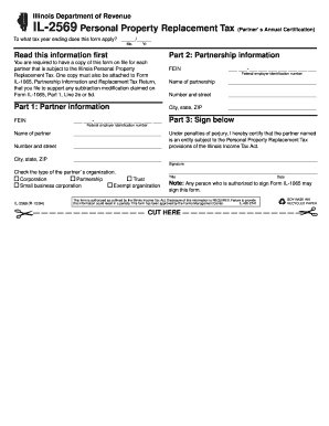 Illinois Personal Property Replacement Tax Form