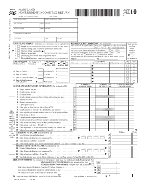 Maryland Nonresident Income Tax Return