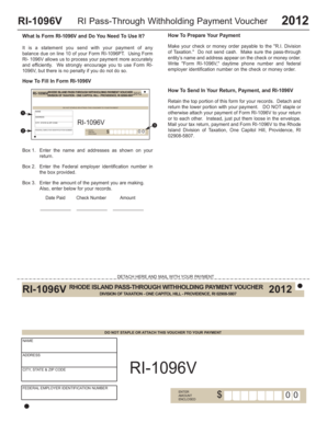 Rhode Island Pass-Through Withholding Payment Voucher