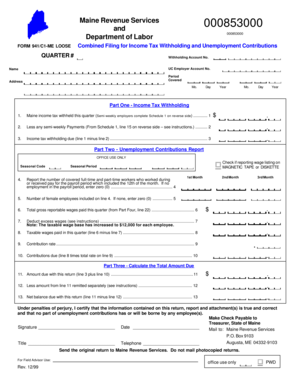 Maine Form 941/C1-ME