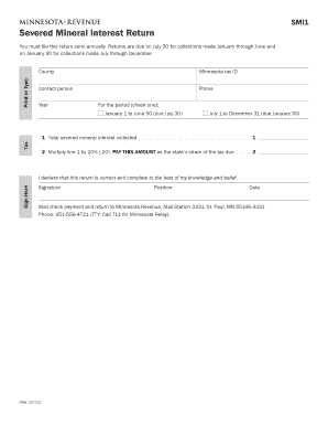 Minnesota Severed Mineral Interest Return