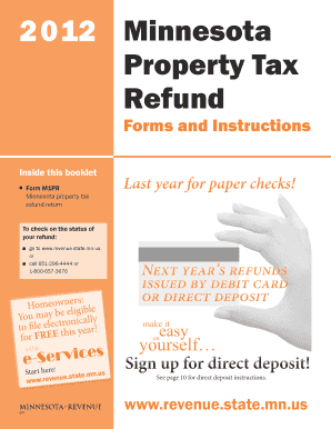 Minnesota Property Tax Refund Form M1PR