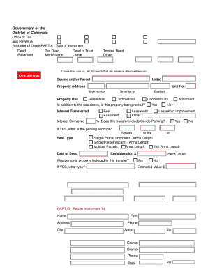 Real Property Recordation and Transfer Tax Form FP 7/C