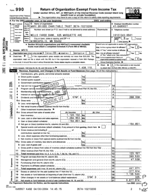Form 990 Return of Organization Exempt From Income Tax