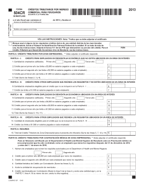 FORMA CRÉDITOS TRIBUTARIOS POR INGRESO 2013