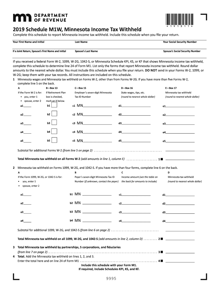 2018 M1w Form Fill Out Sign Online DocHub