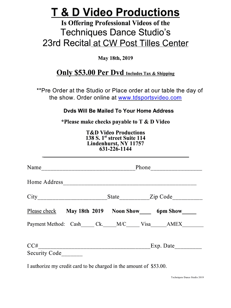 Fillable Online Tilles Center for the Performing Arts TILLES CENTER