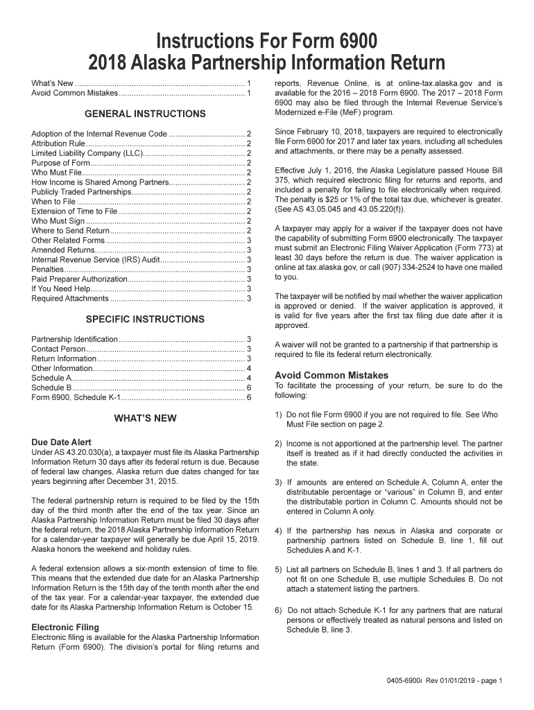 2019 AK 0405-6900i Preview on Page 1