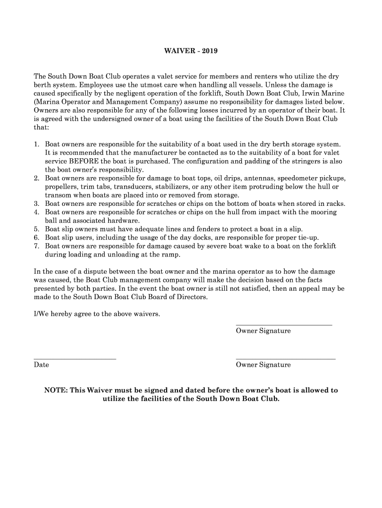 Fillable Online Can a small boat club (4050) members operate legally