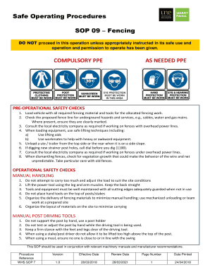 SOP 09 Fencing