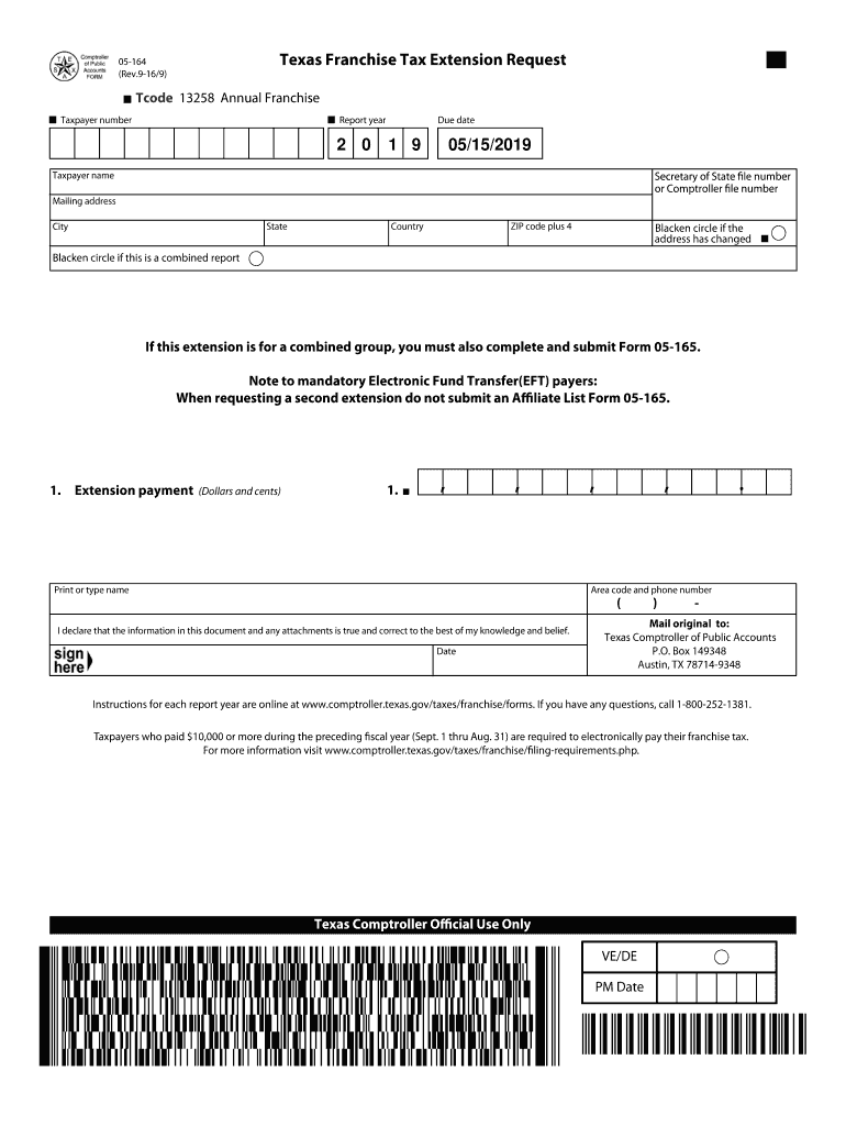 texas form 05 164 Preview on Page 1