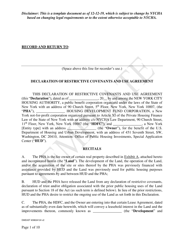 Fillable Online Disclaimer This is a template document as of 121219