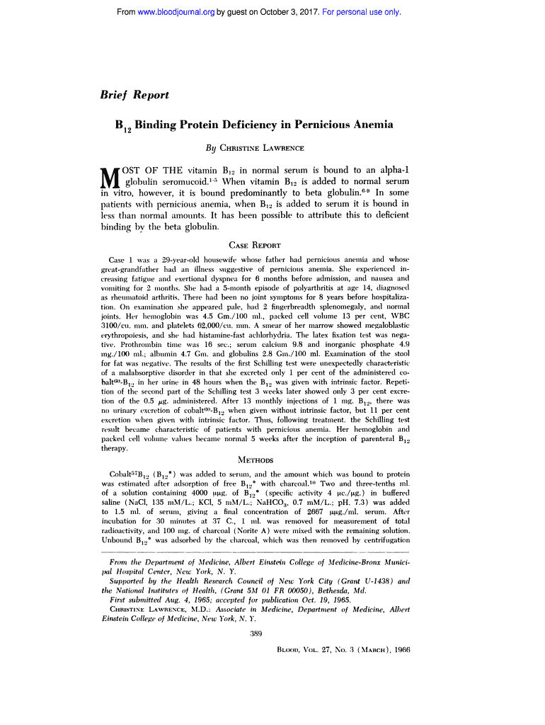 Fillable Online Vitamin B12Health Professional Fact Sheet Fax Email