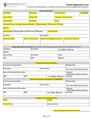 REGISTRATION FORM (Please Print) PATIENT ...