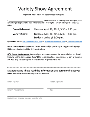 PDF Variety Show Agreement - AWS