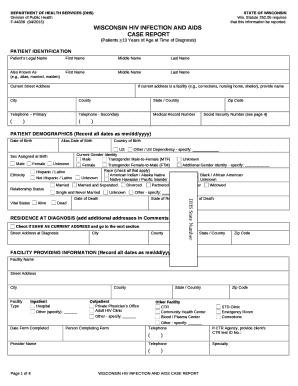 Reporting HIV in Wisconsin - Wisconsin Department of Health ...
