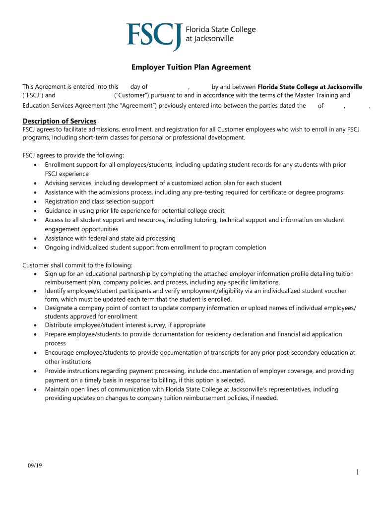sample proposal for employer to pay for education Preview on Page 1