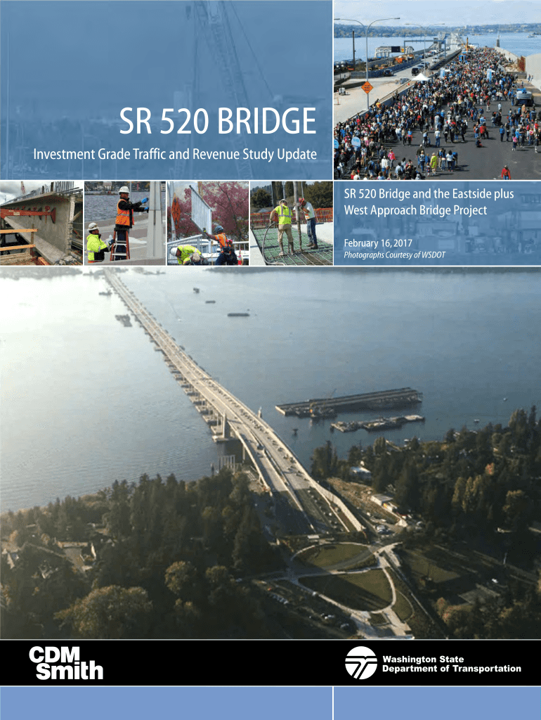 Fillable Online SR 520 Bridge Investment Grade Traffic and Revenue