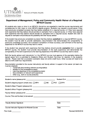 Department of Management, Policy and Community Health ...