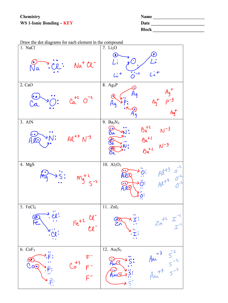 Lewis structures worksheet: Fill out & sign online | DocHub